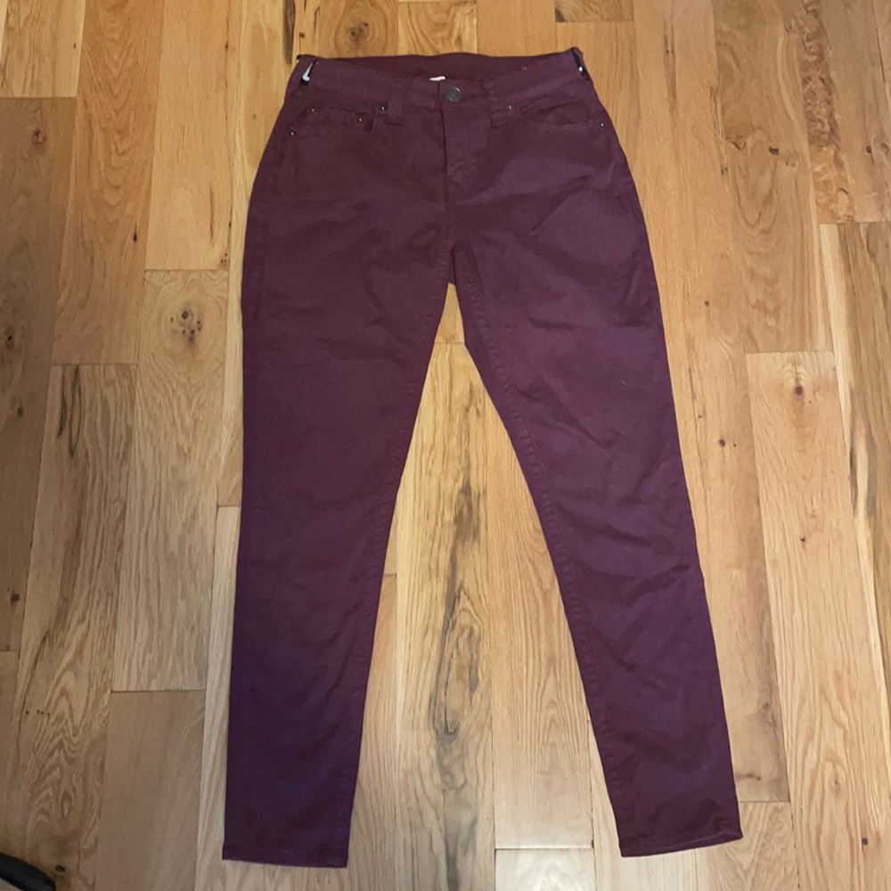 True Religion Jennie Curvy Mid Rise Skinny Size 28